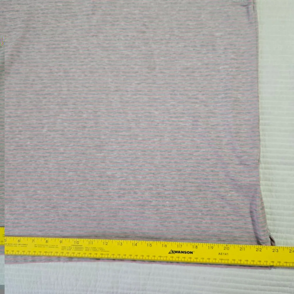 Men's Vineyard Vines Jim Nantz Polo Shirt Size L Gray & Pink Striped